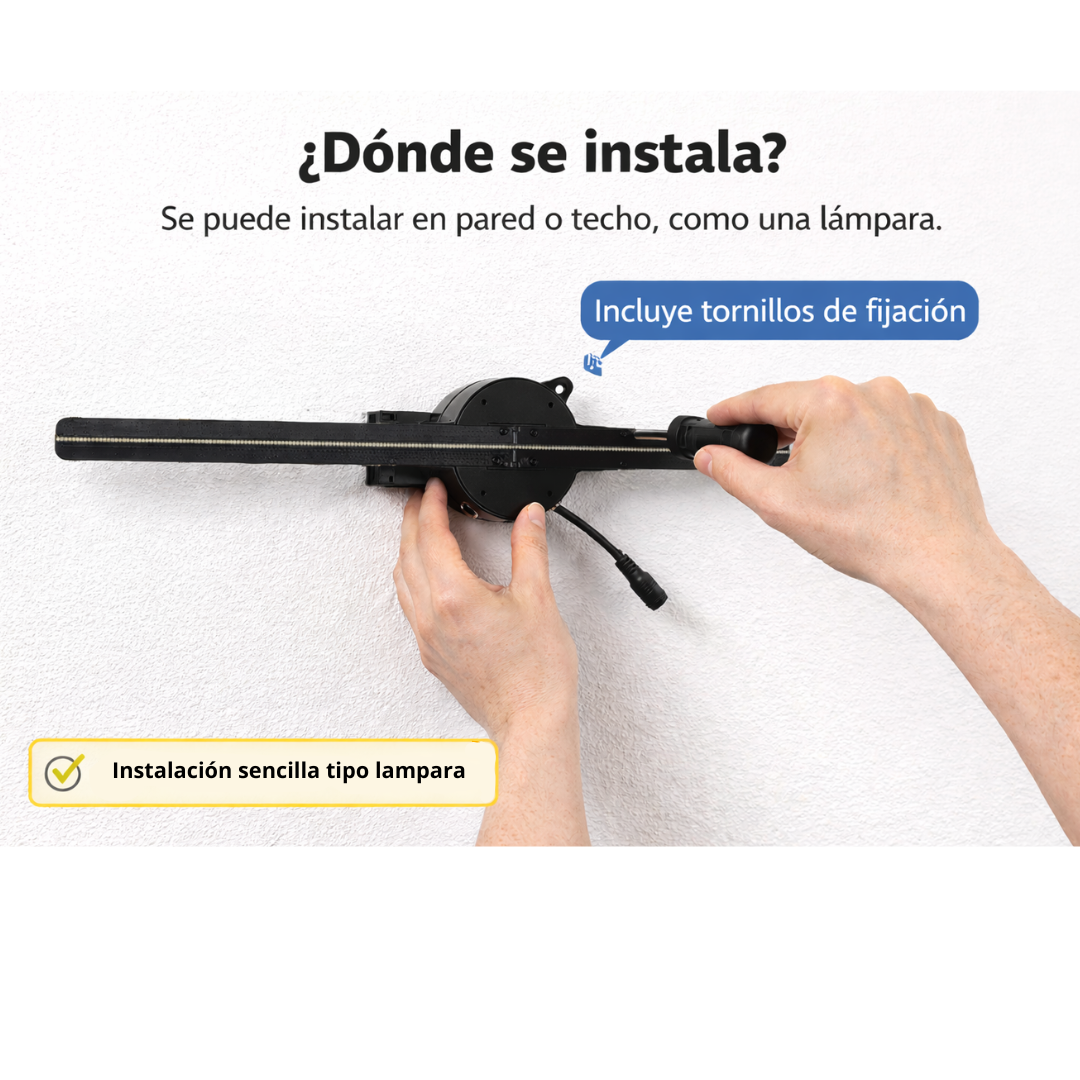 Ventilador Holograma 3D