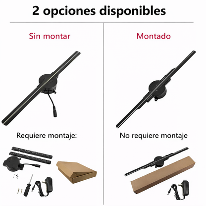 Ventilador Holograma 3D