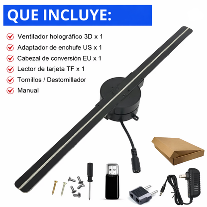 Ventilador Holograma 3D