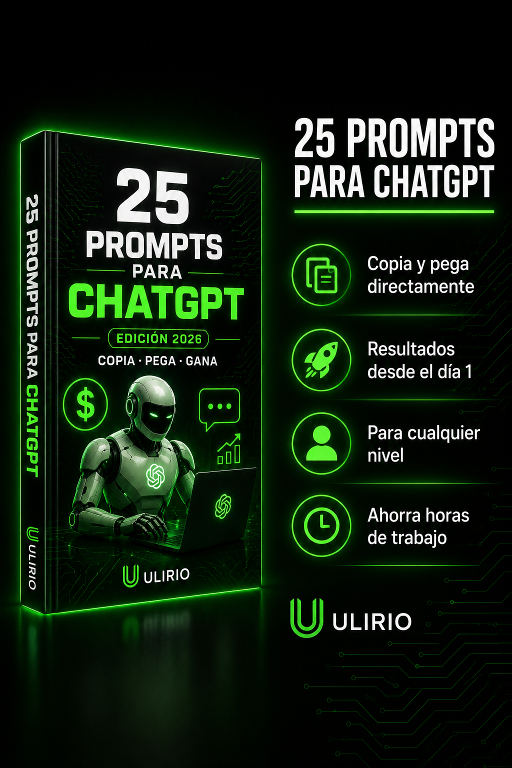 25 Prompts para Ganar Dinero con ChatGPT - Edición 2026