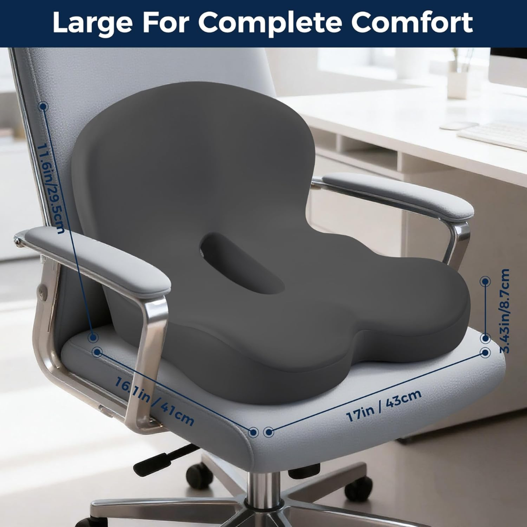 Ergonomic Seat Cushion for Back Pain Relief